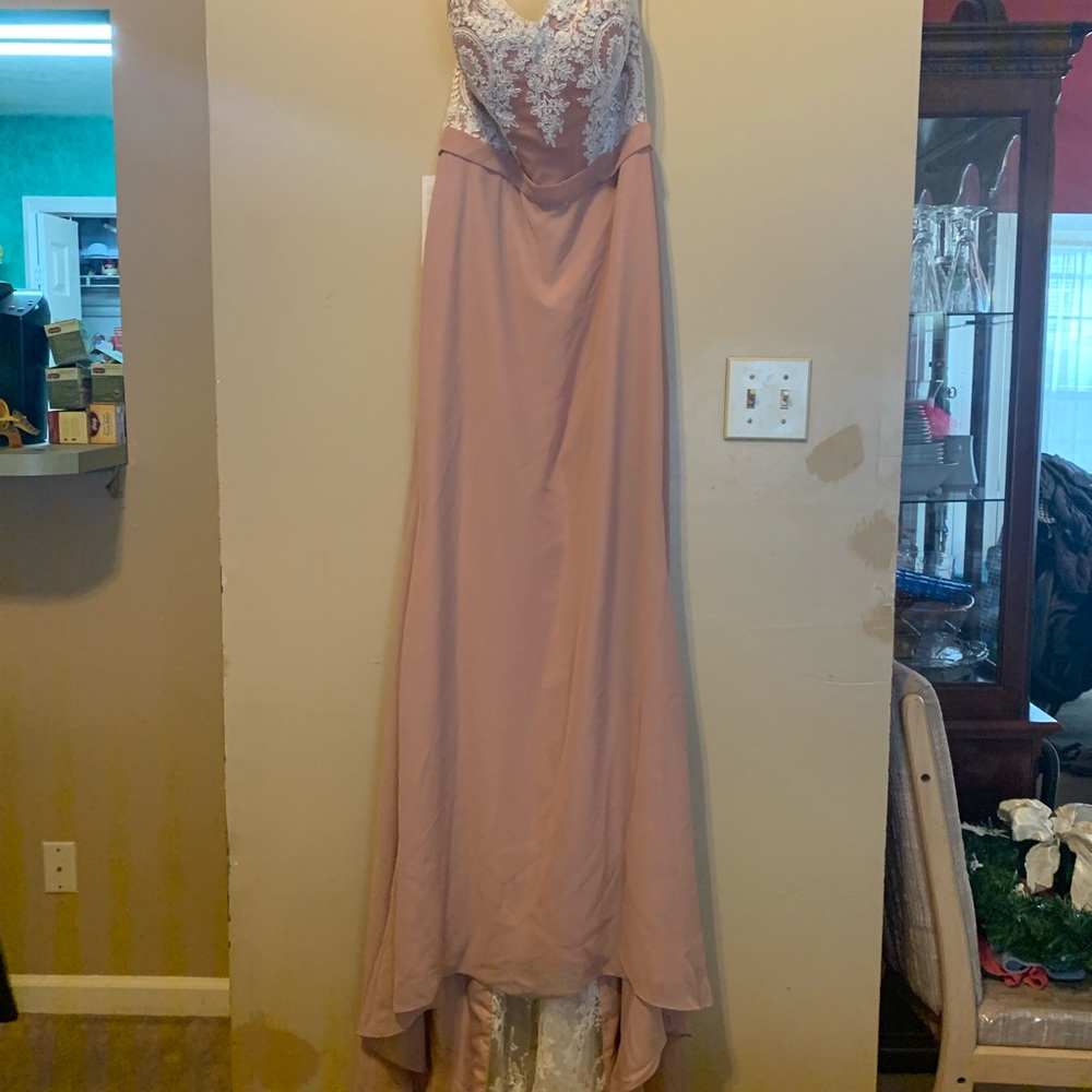 Dusty Rose prom dress